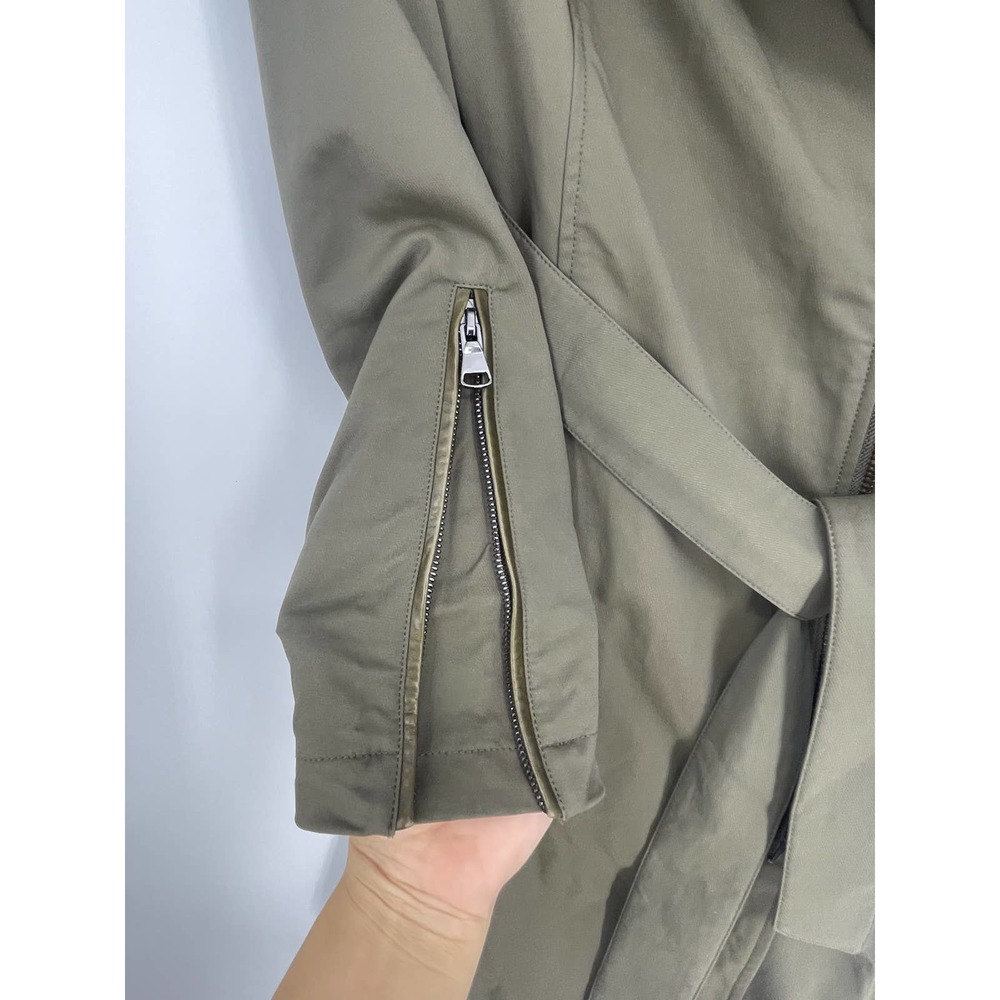 Mackage Olive Green Trench Coat - Picture 5 of 8